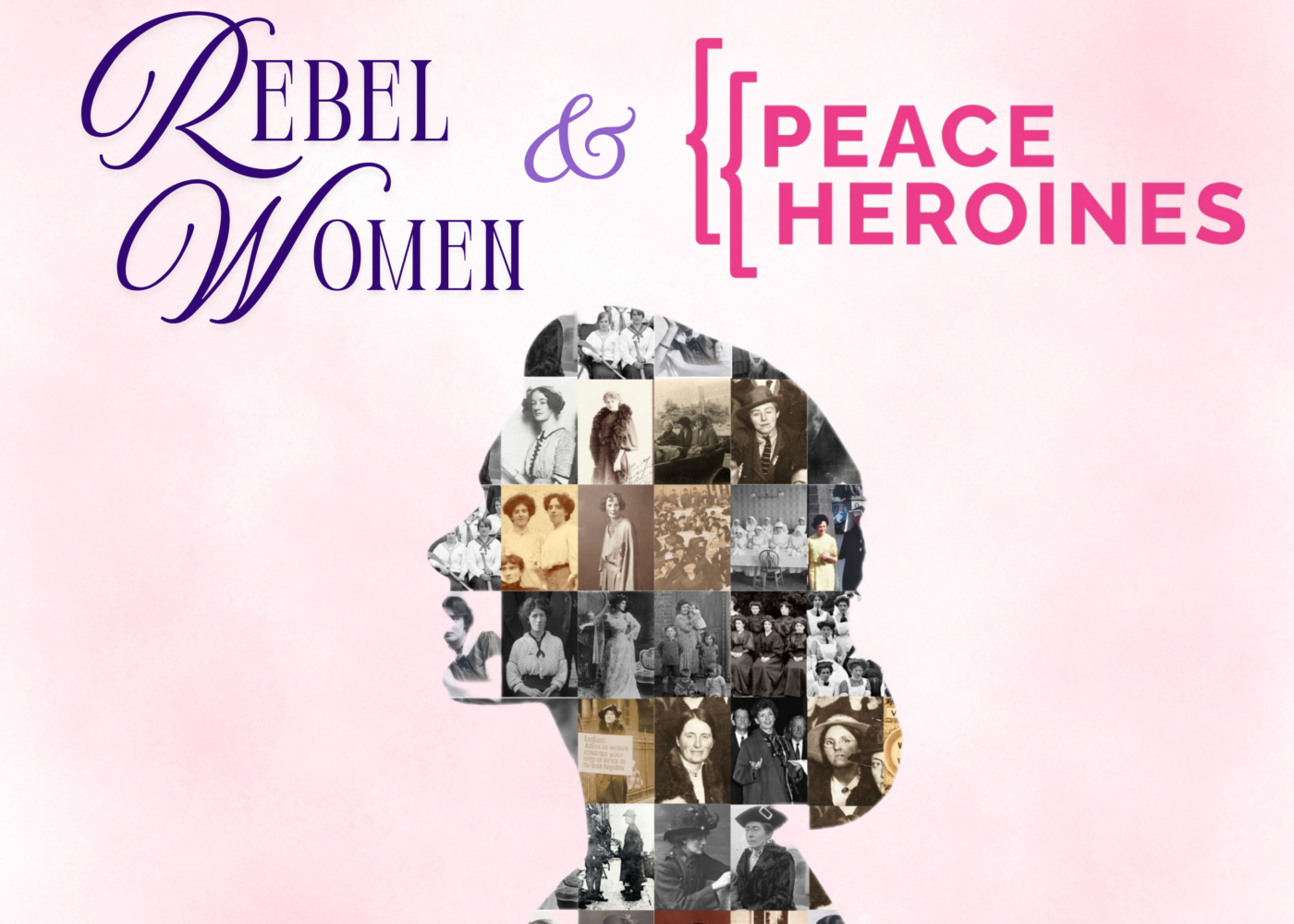 rebel women, peace heroines tour poster (800 x 600 mm)